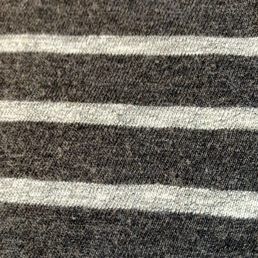 J.Crew Vintage Knits Men's Striped Gray cotton T-Shirt
